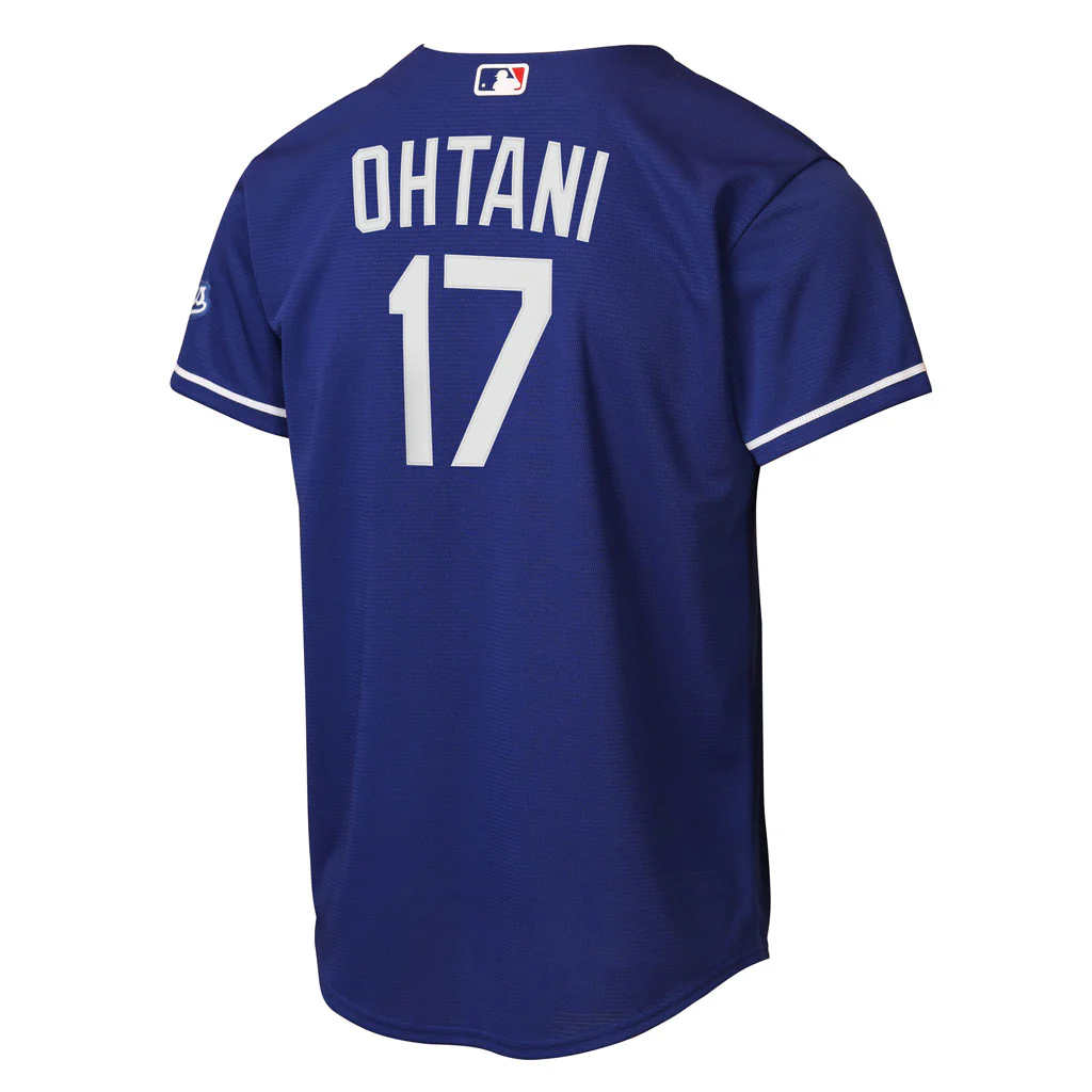 MLB Los Angeles Dodgers Shohei Ohtani Youth Nike Alternate Home Run Jersey - Blue - Image 3