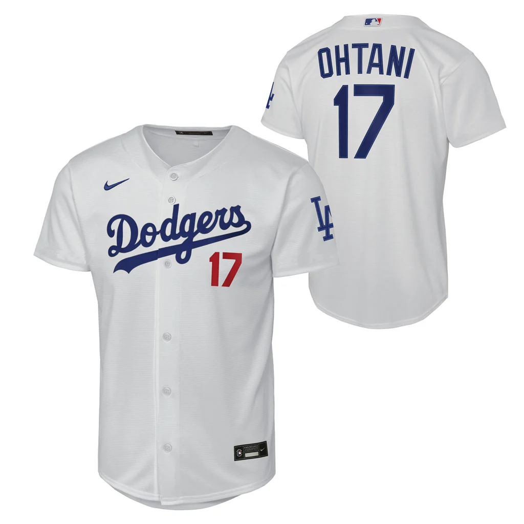 MLB Los Angeles Dodgers Shohei Ohtani Youth Nike Home Homerun Jersey - White