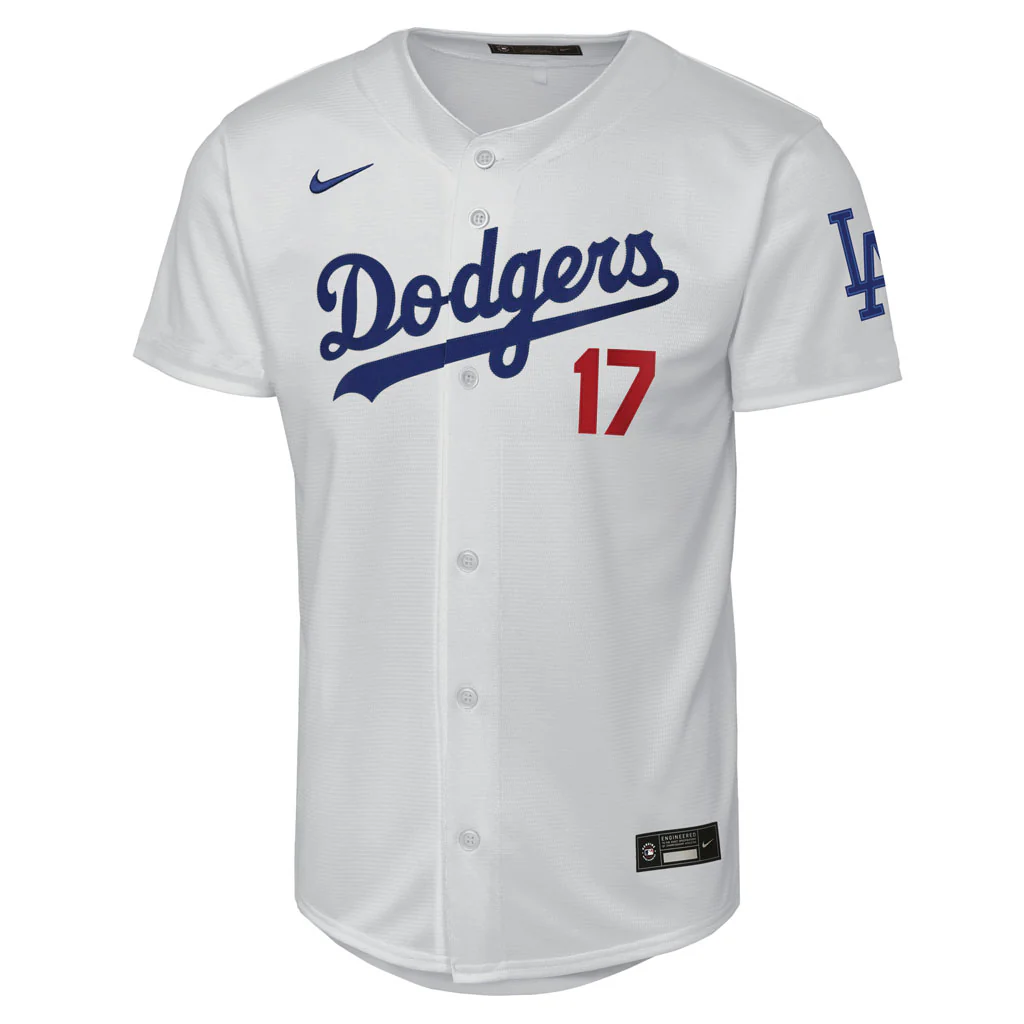 MLB Los Angeles Dodgers Shohei Ohtani Youth Nike Home Homerun Jersey - White - Image 2