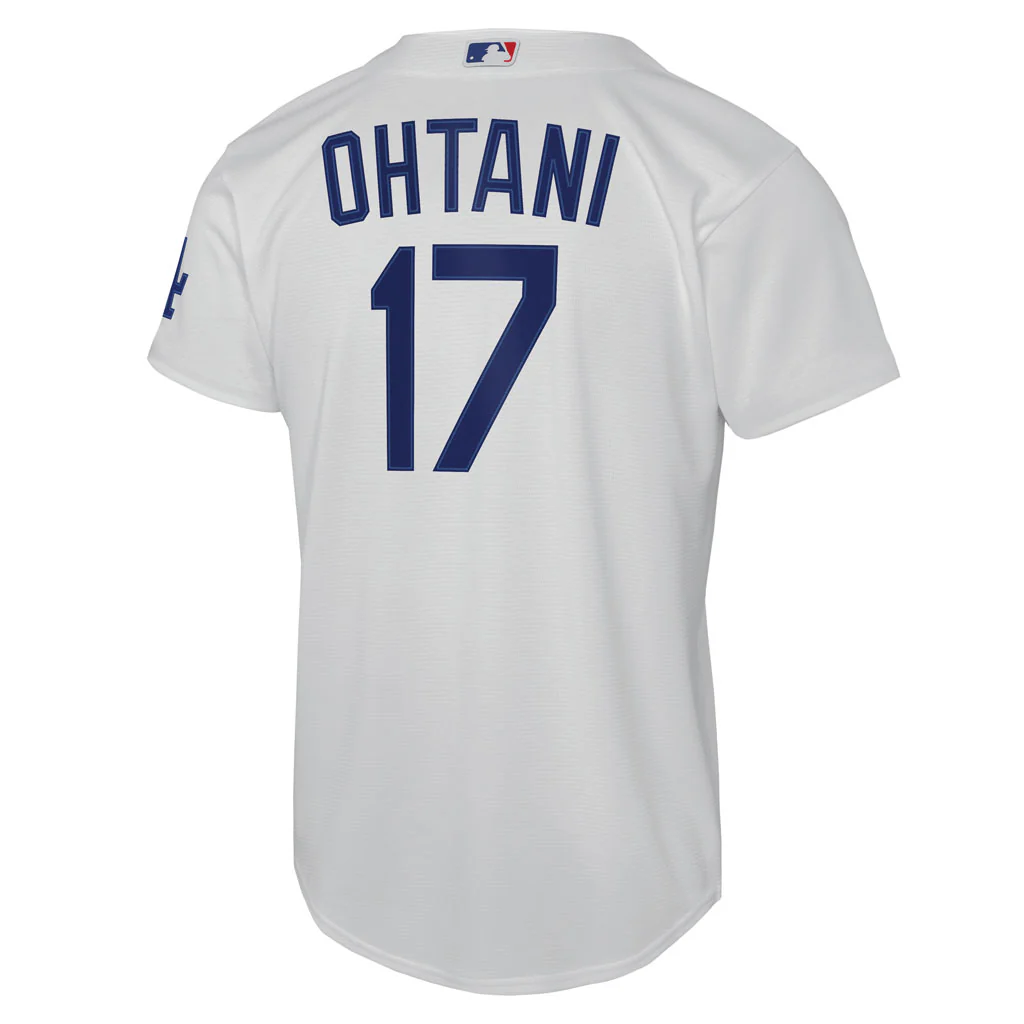 MLB Los Angeles Dodgers Shohei Ohtani Youth Nike Home Homerun Jersey - White - Image 3