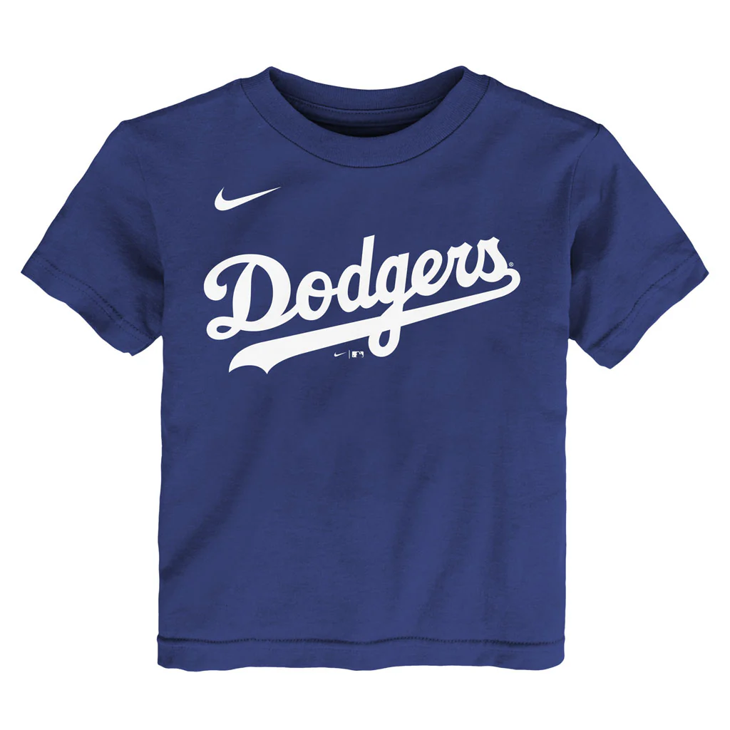 MLB Los Angeles Dodgers Shohei Ohtani Toddler Nike Home Name & Number T-Shirt - Blue - Image 2
