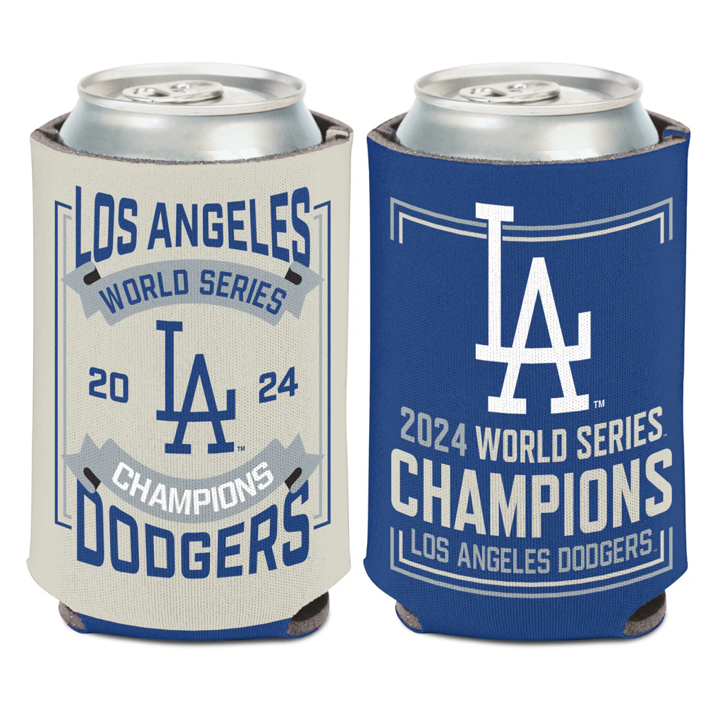 MLB Los Angeles Dodgers WinCraft 2024 World Series Champion Retro Can Cooler