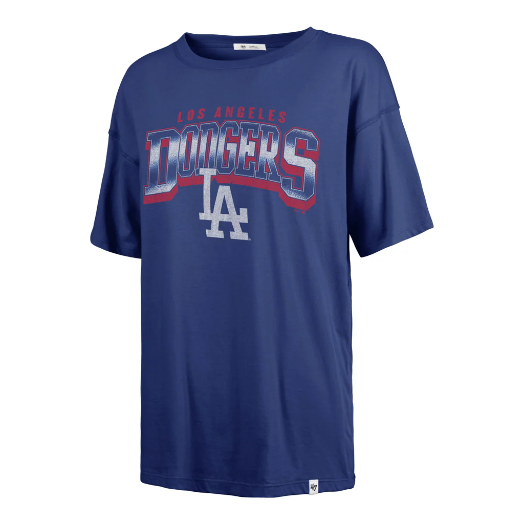 MLB Los Angeles Dodgers Women's '47 Spotlight Sadie T-Shirt - Blue