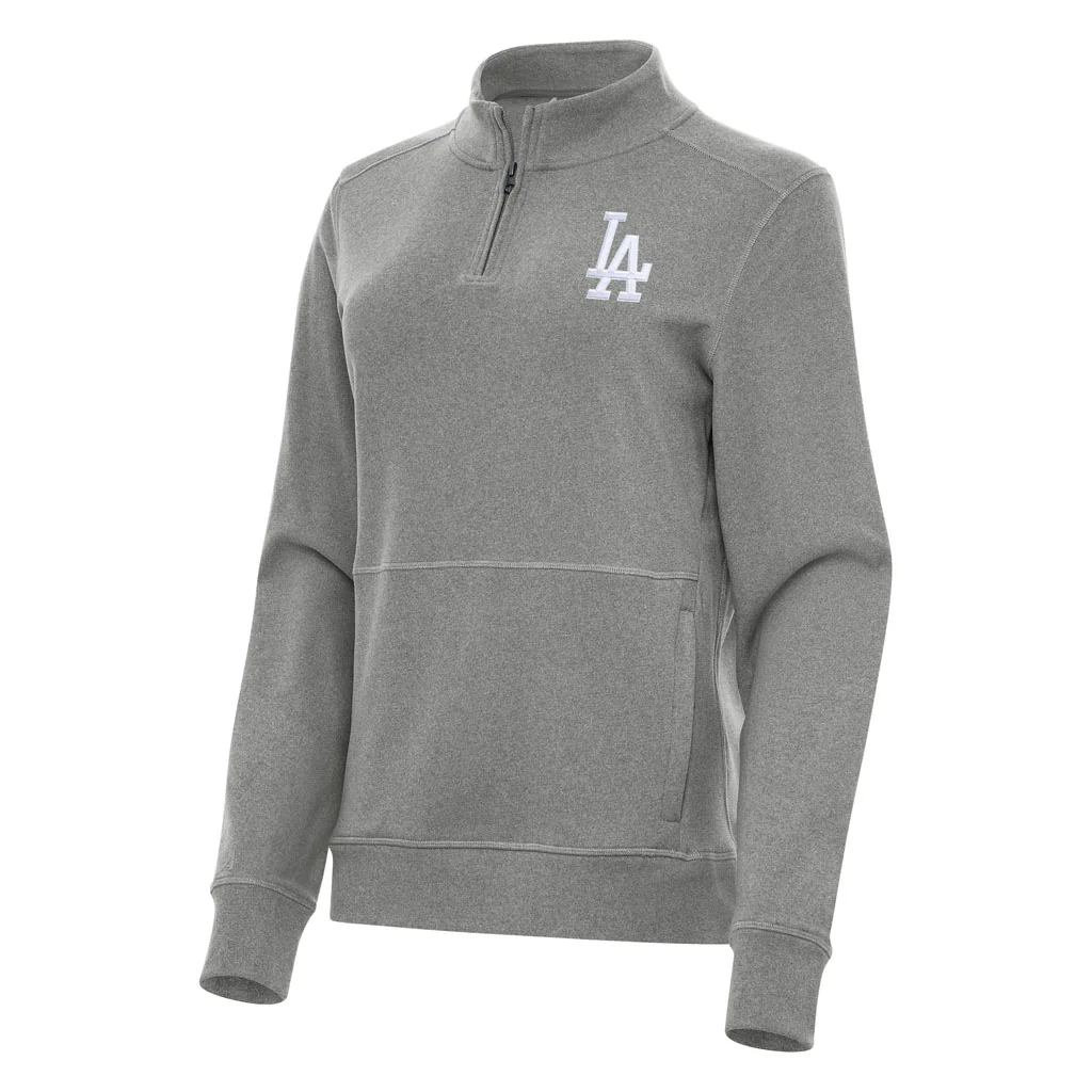 MLB Los Angeles Dodgers Women's Antigua Crush 1/4 Zip Pullover Jacket