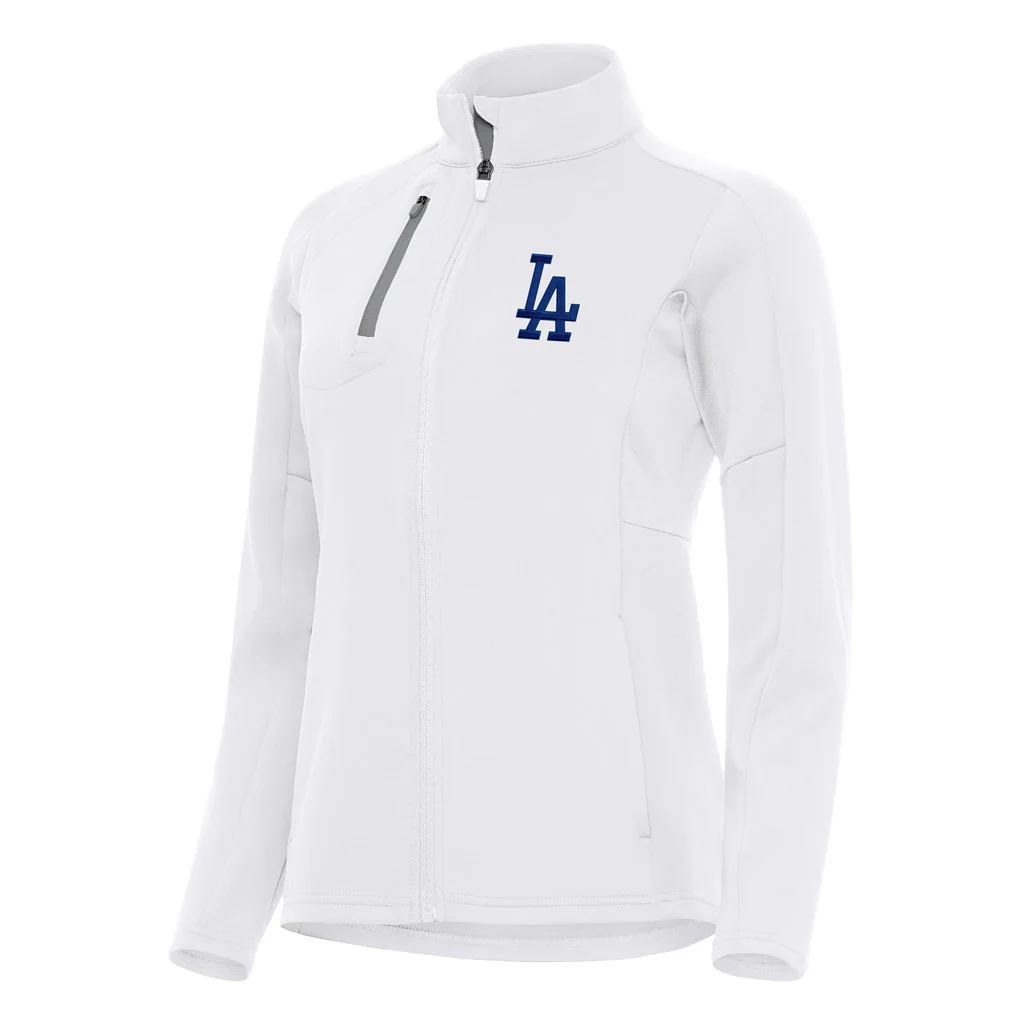 MLB Los Angeles Dodgers Women's Antigua Generation Full Zip Jacket - White
