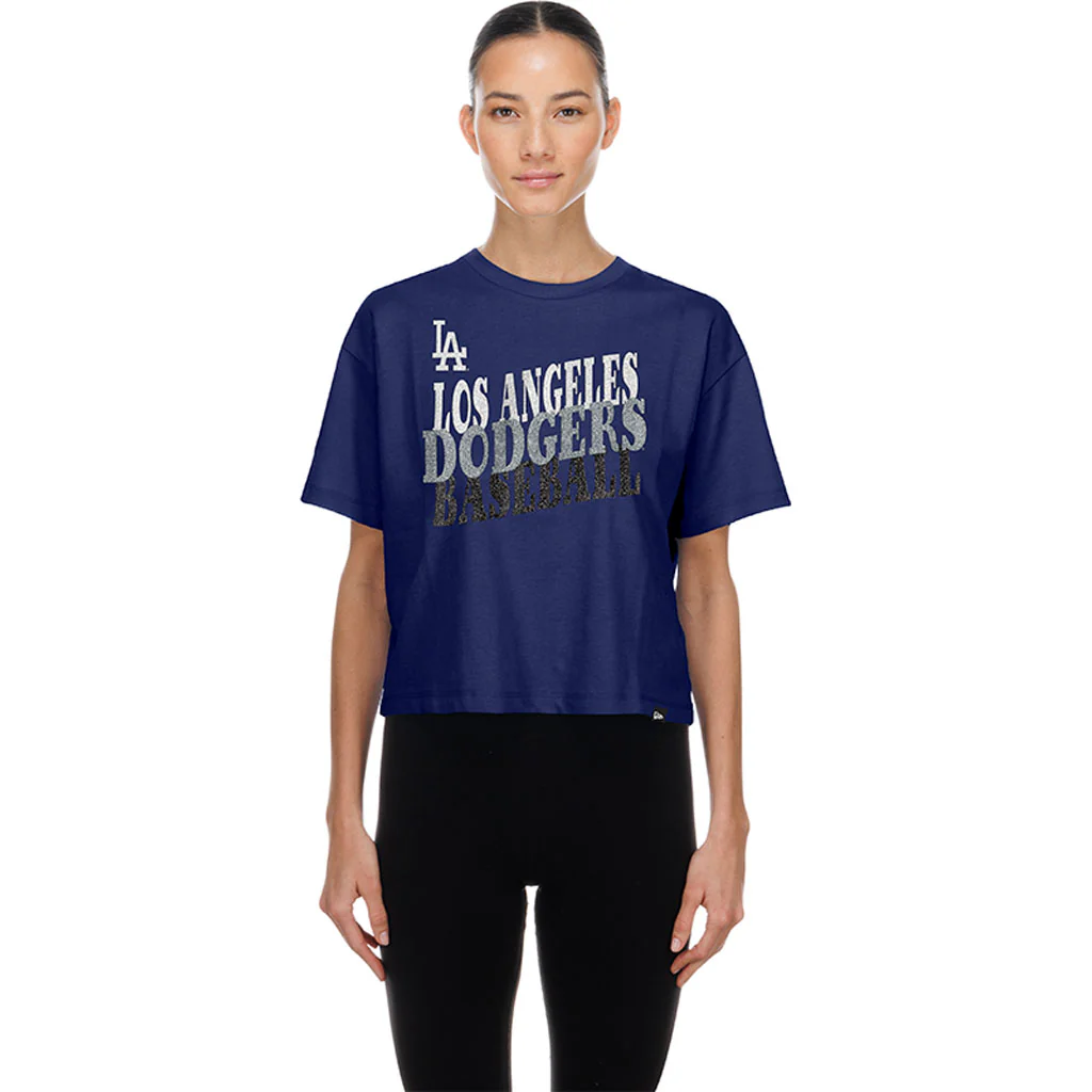 MLB Los Angeles Dodgers Women's New Era Game Day T-Shirt - Blue - Image 3