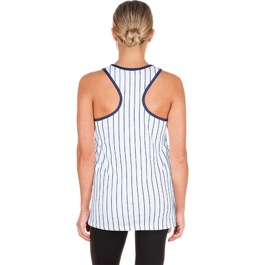 MLB Los Angeles Dodgers Women's New Era H1 Tank Top - White - Image 3