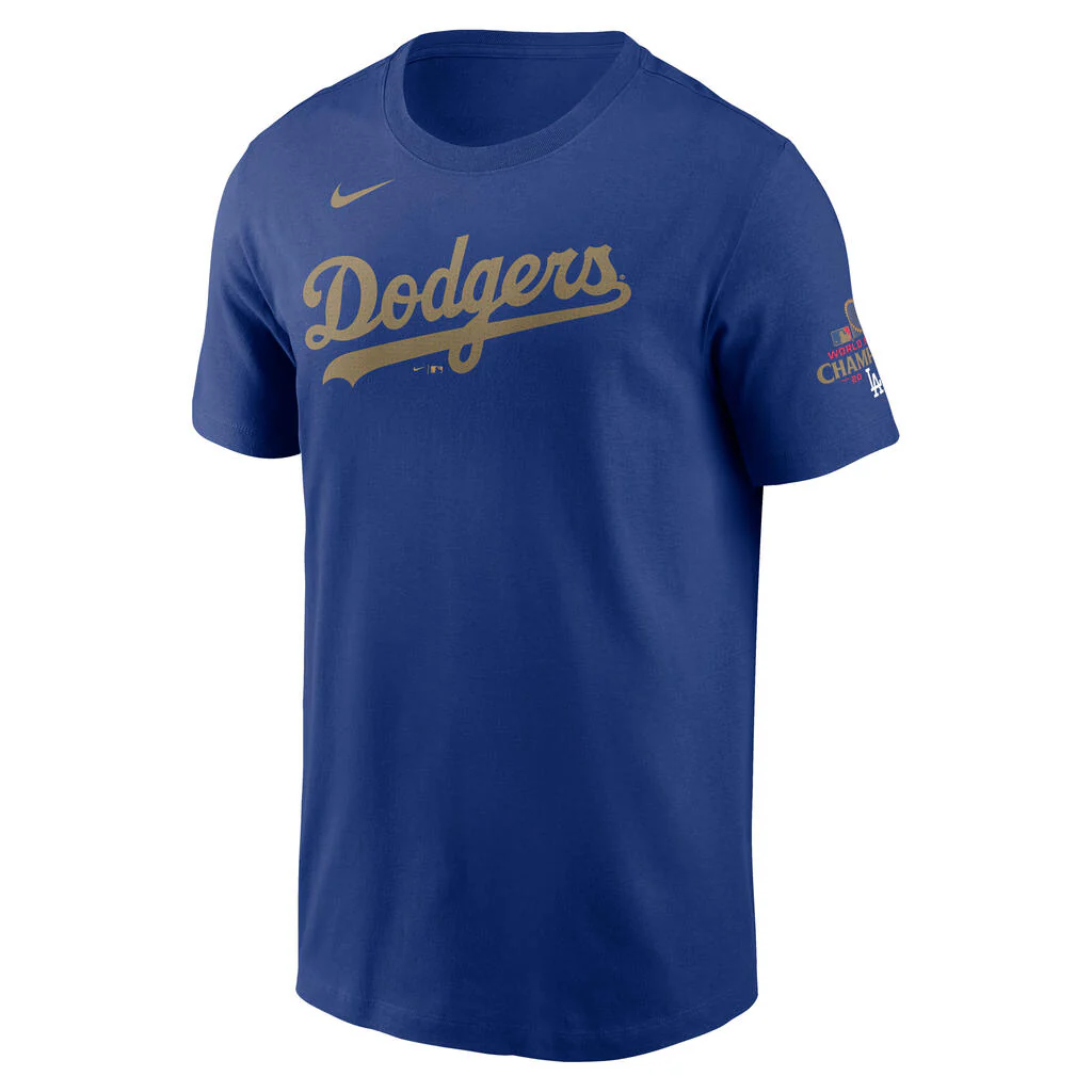 MLB Los Angeles Dodgers Yoshinobu Yamamoto Nike Gold Kanji Player T-Shirt - Blue - Image 2