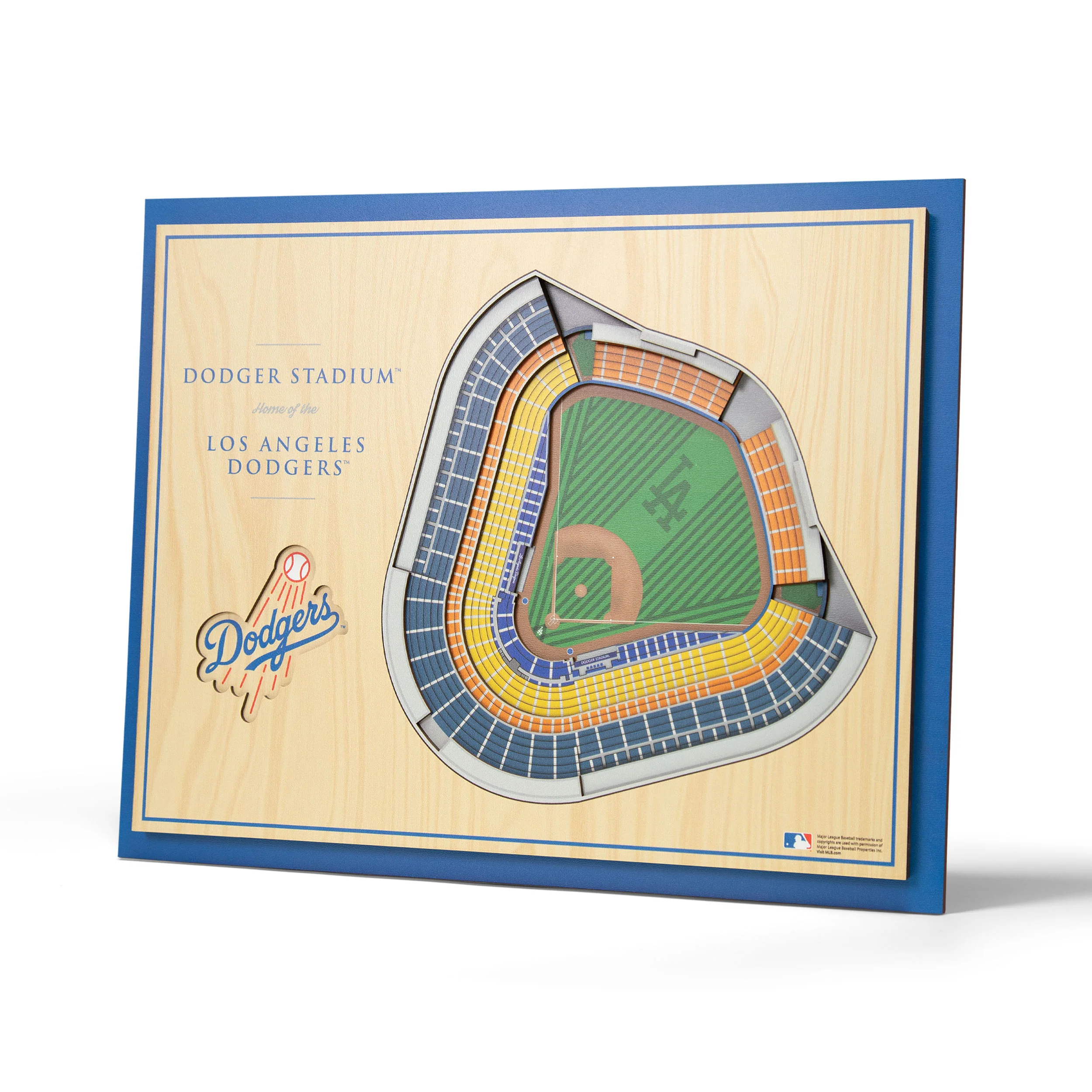 MLB Los Angeles Dodgers You the Fan 5-Layer 3D Stadium View Wall Art