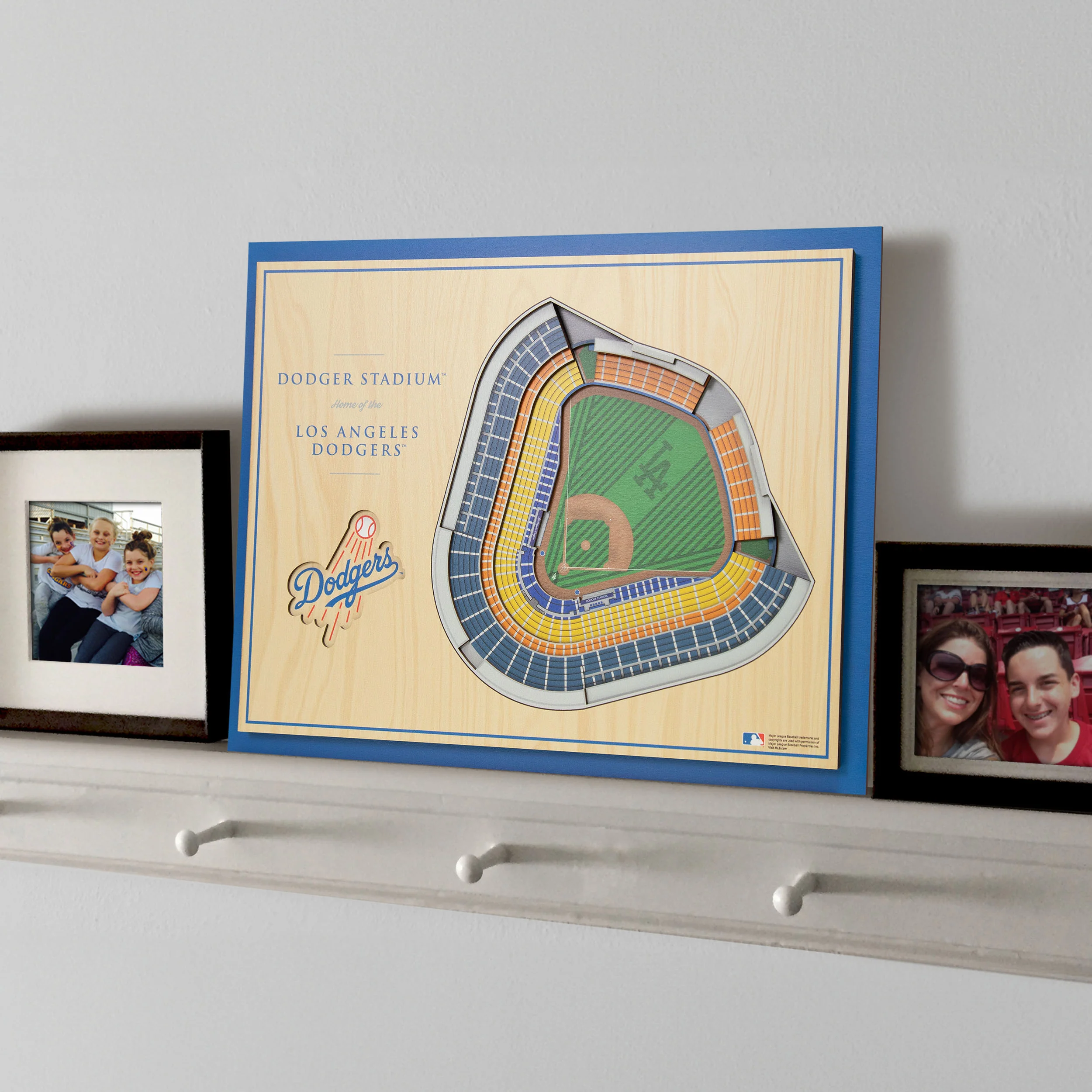 MLB Los Angeles Dodgers You the Fan 5-Layer 3D Stadium View Wall Art - Image 2