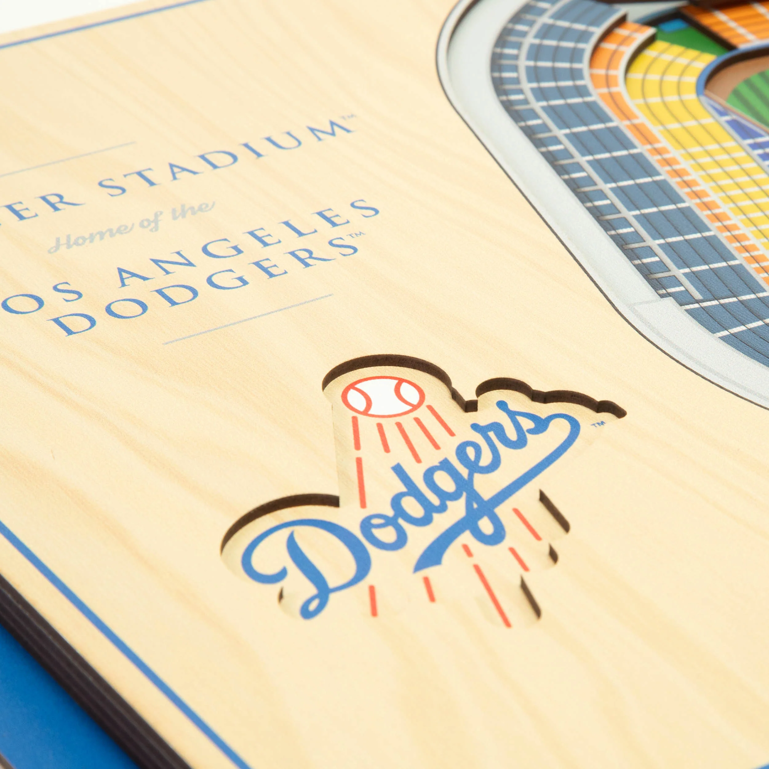 MLB Los Angeles Dodgers You the Fan 5-Layer 3D Stadium View Wall Art - Image 4