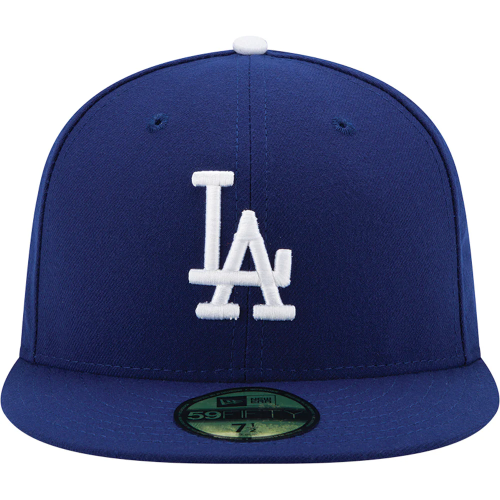 MLB Los Angeles Dodgers Youth New Era Home Authentic Collection 59FIFTY Fitted Hat - Blue - Image 3
