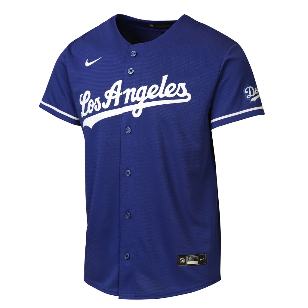 MLB Los Angeles Dodgers Youth Nike Alternate Home Run Jersey - Blue - Image 2