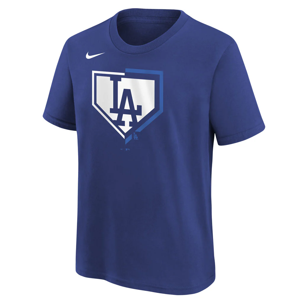 MLB Los Angeles Dodgers Youth Nike Authentic Collection Icon T-Shirt - Blue - Image 2