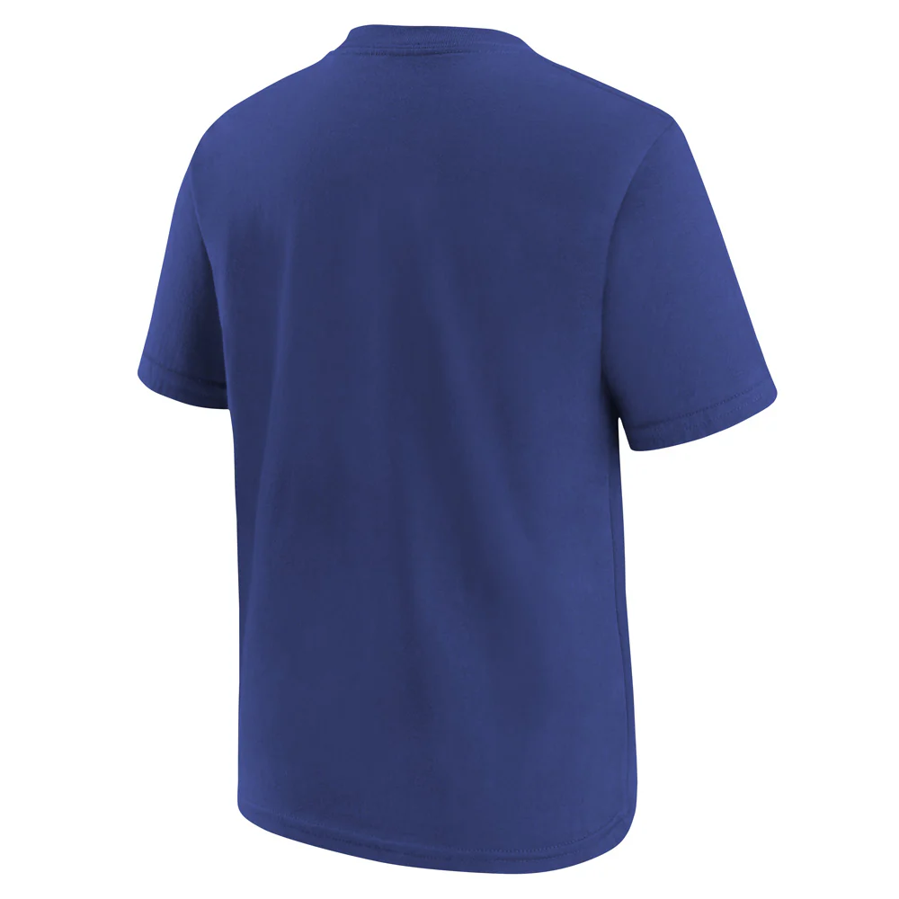 MLB Los Angeles Dodgers Youth Nike FUSE Wordmark T-Shirt - Blue - Image 3