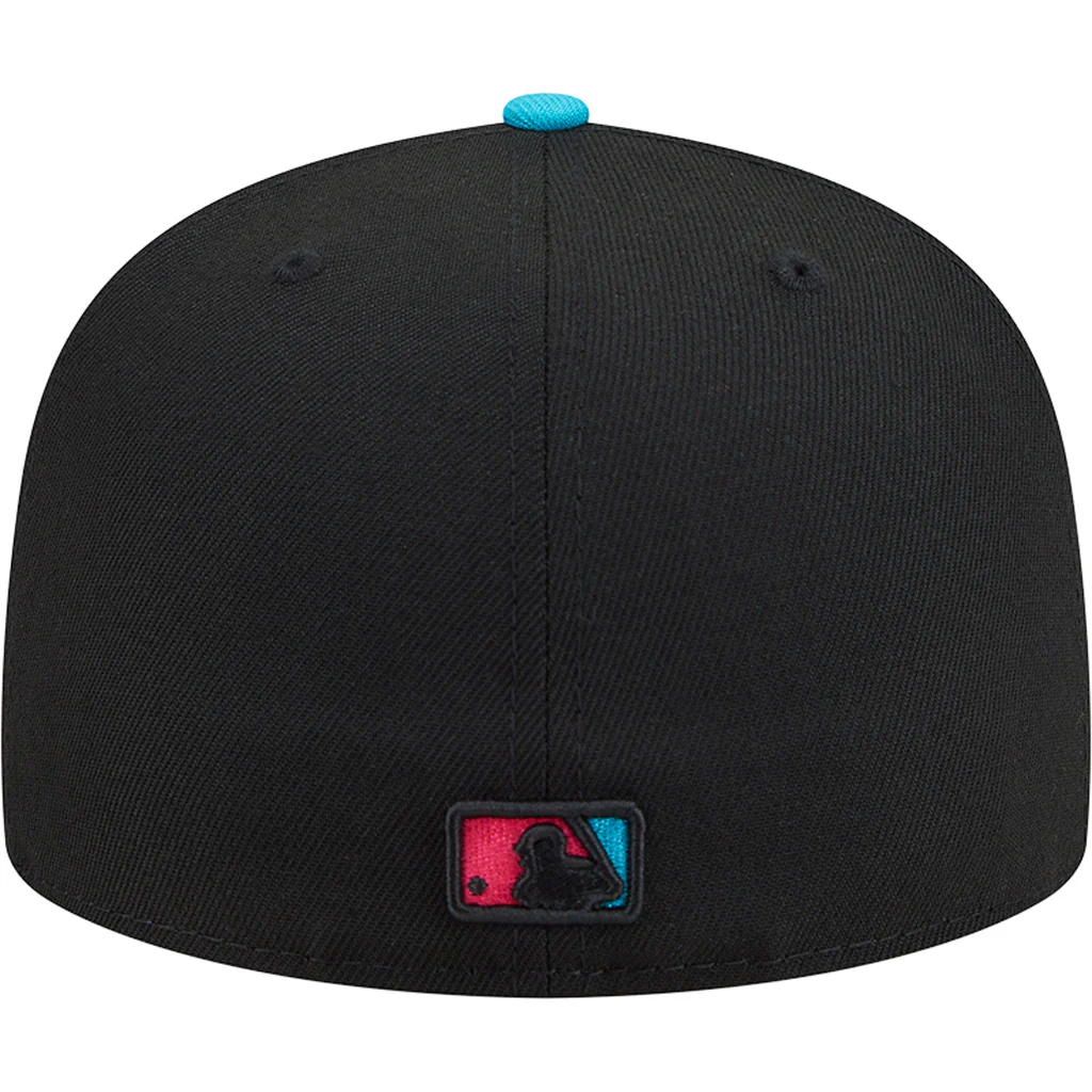 MLB Miami Marlins New Era 2025 City Connect Authentic Collection 59FIFTY Fitted Hat - Black - Image 4