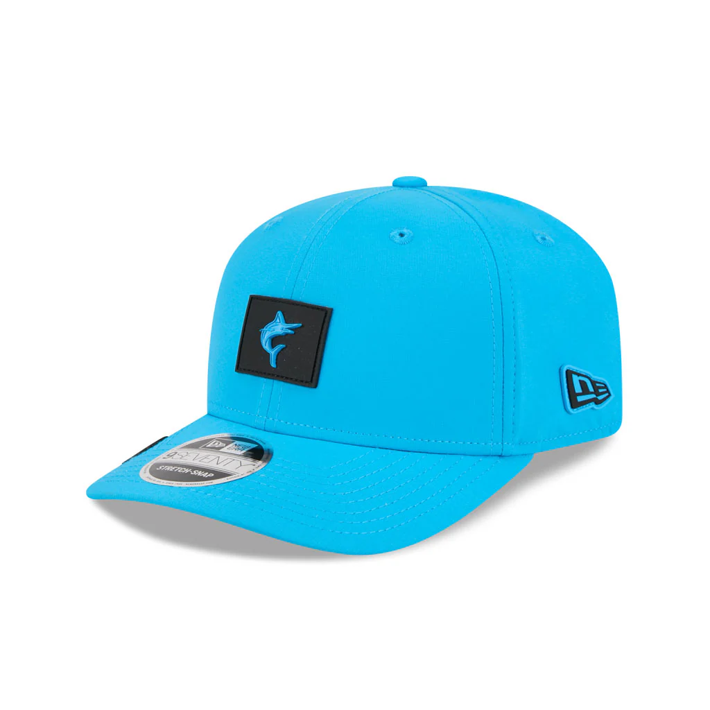 MLB Miami Marlins New Era 2026 Clubhouse 9SEVENTY Stretch Snap Hat - Blue