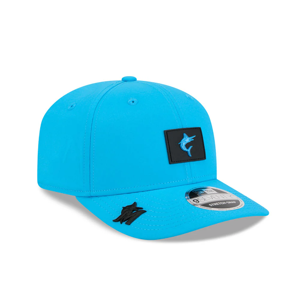 MLB Miami Marlins New Era 2026 Clubhouse 9SEVENTY Stretch Snap Hat - Blue - Image 2