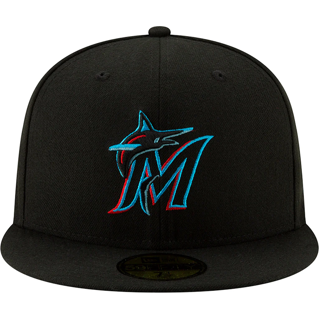MLB Miami Marlins New Era Authentic Collection Game On-Field 59FIFTY Fitted Hat - Black - Image 3