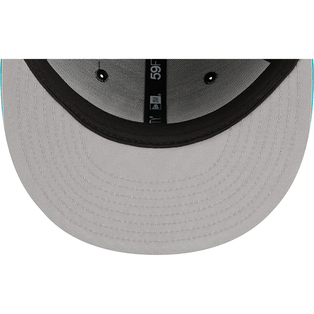 MLB Miami Marlins New Era City Connect Batting Practice 59FIFTY Fitted Hat - Black - Image 7