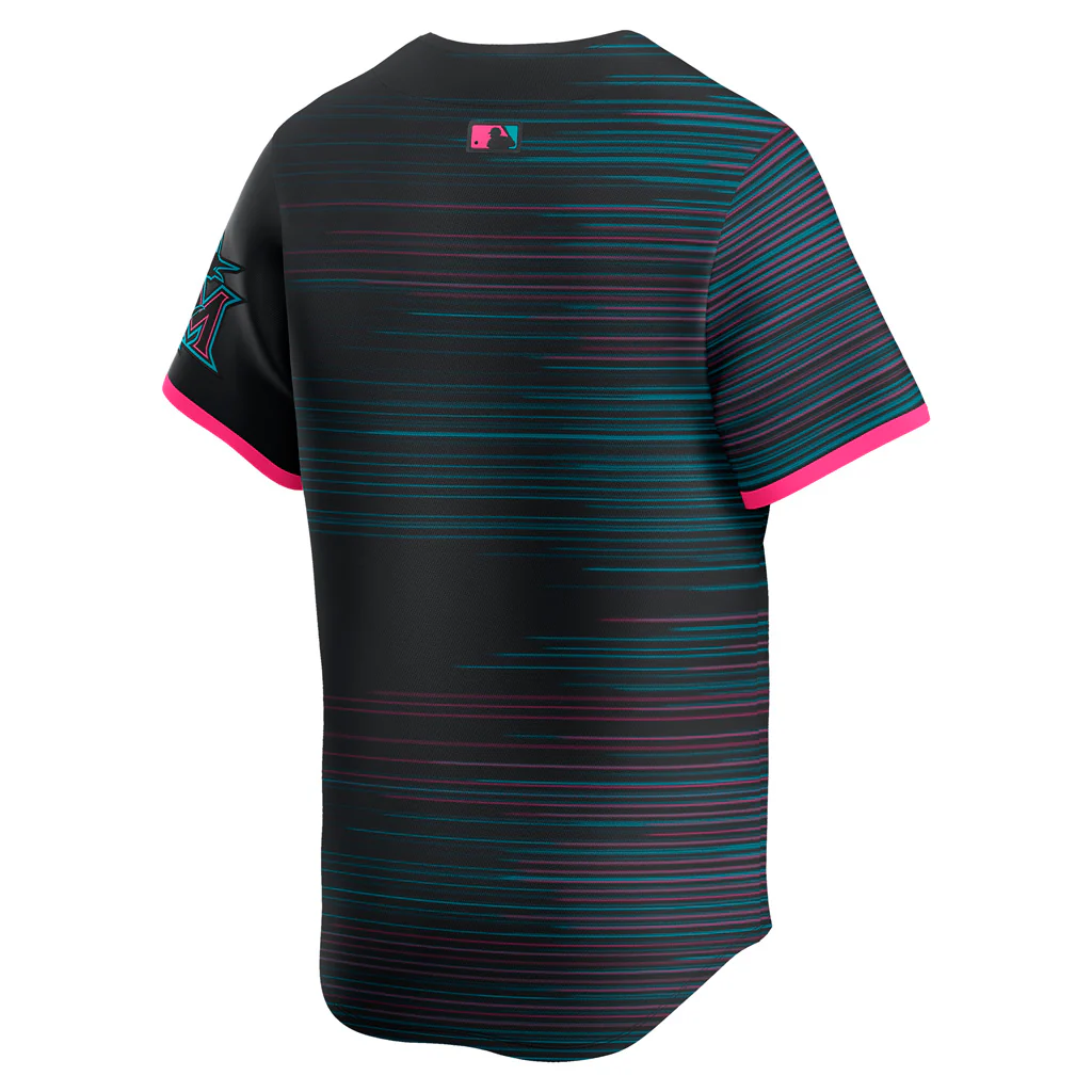 MLB Miami Marlins Nike 2025 City Connect Limited Jersey - Black - Image 3