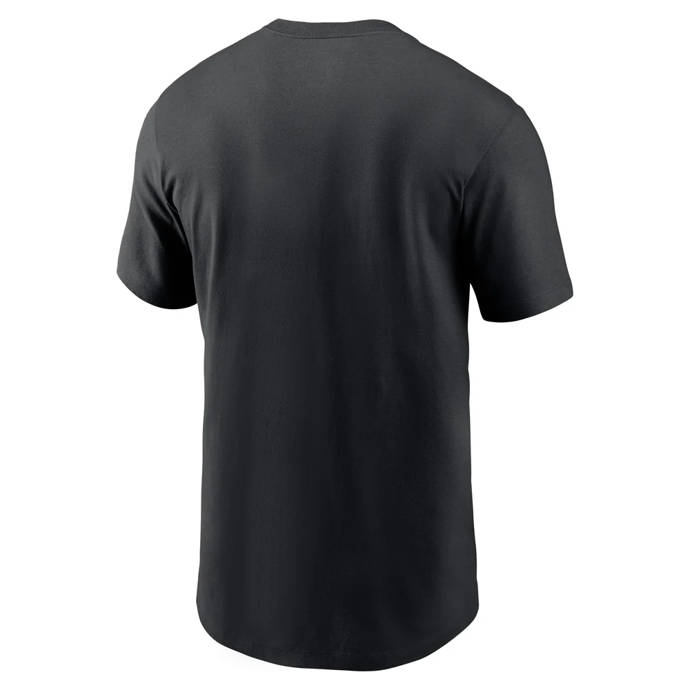 MLB Miami Marlins Nike Local Neon Essential T-Shirt - Black - Image 3
