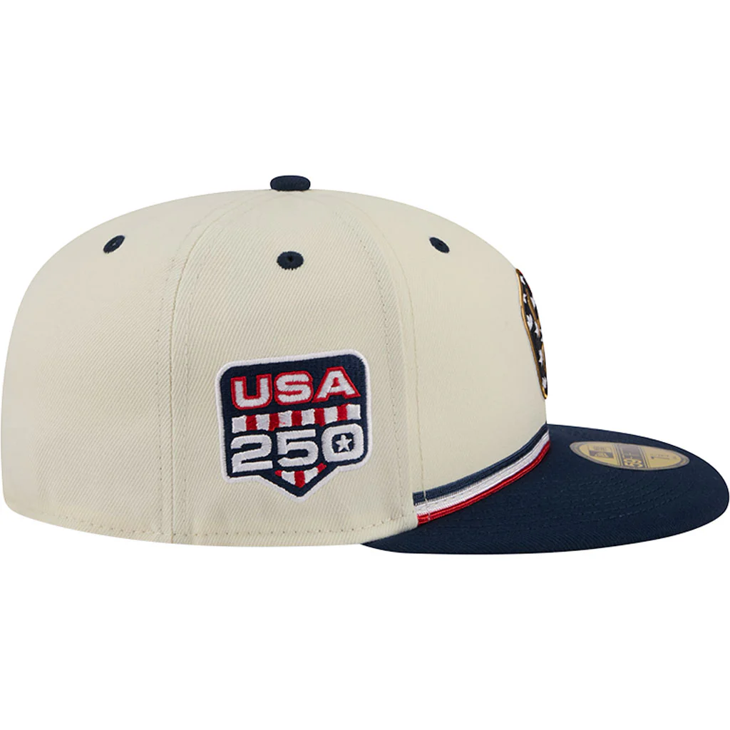 MLB Milwaukee Brewers New Era 2026 4th of July 59FIFTY Fitted Hat - Cream - Image 6