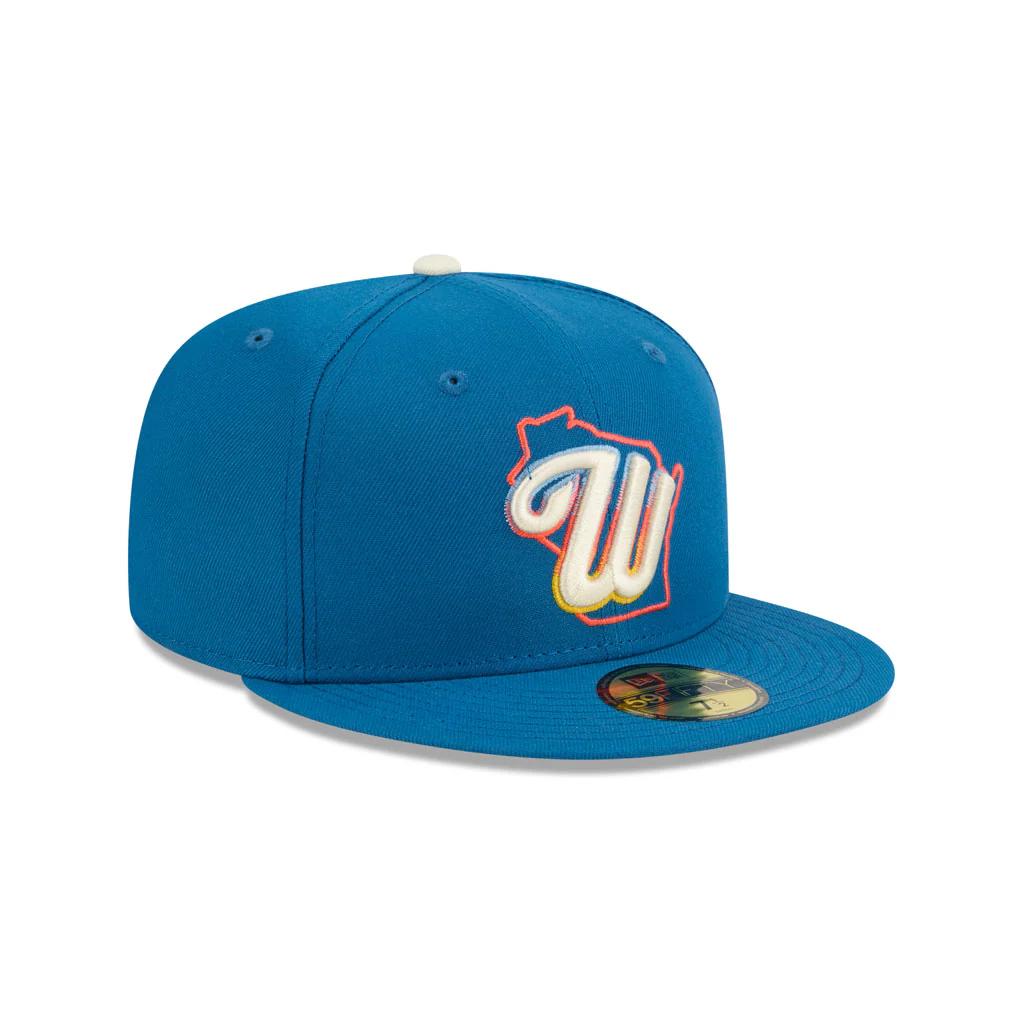 MLB Milwaukee Brewers New Era 2026 City Connect 59FIFTY Fitted Hat - Blue - Image 2