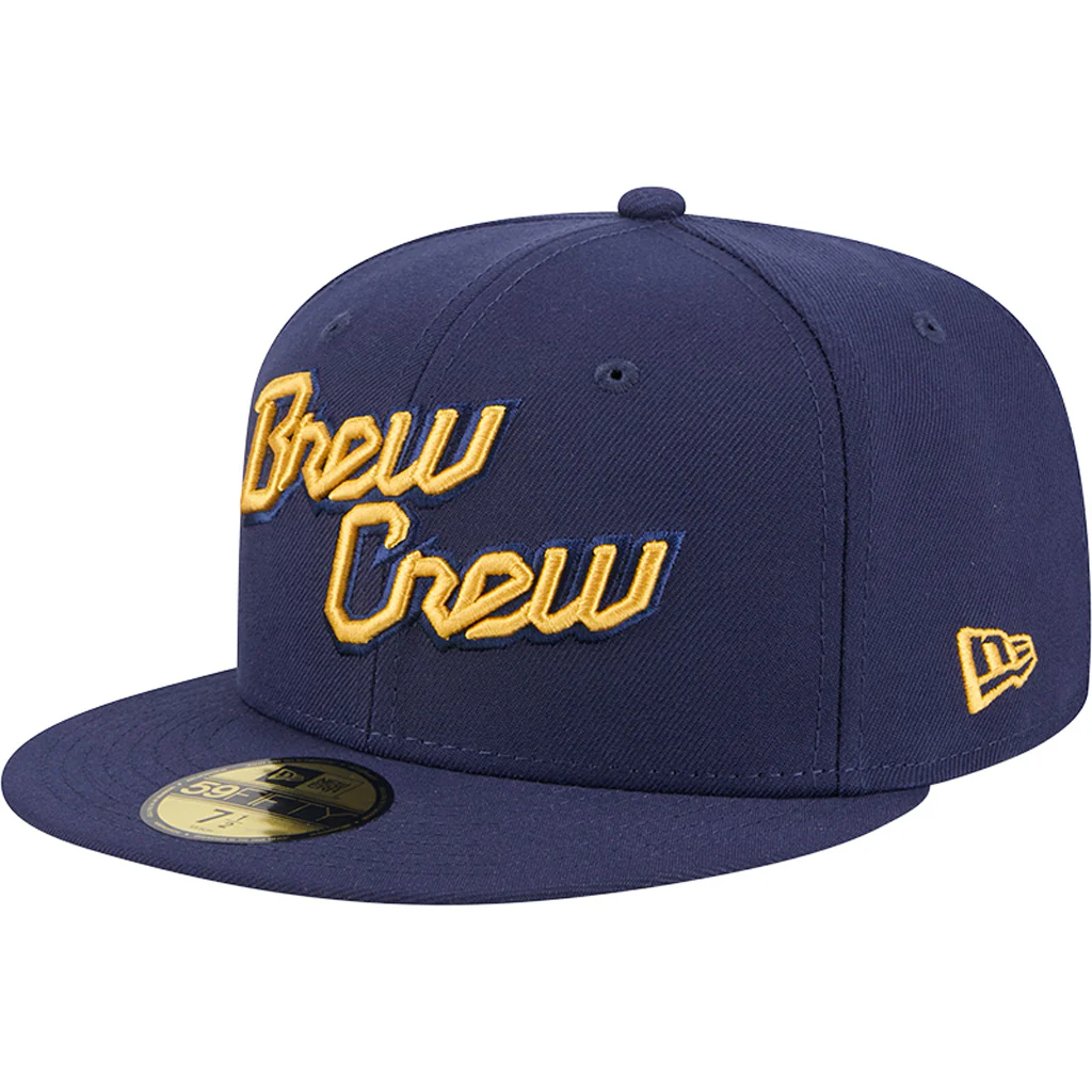 MLB Milwaukee Brewers New Era City Connect Fan Pack 59FIFTY Fitted Hat - Blue - Image 2