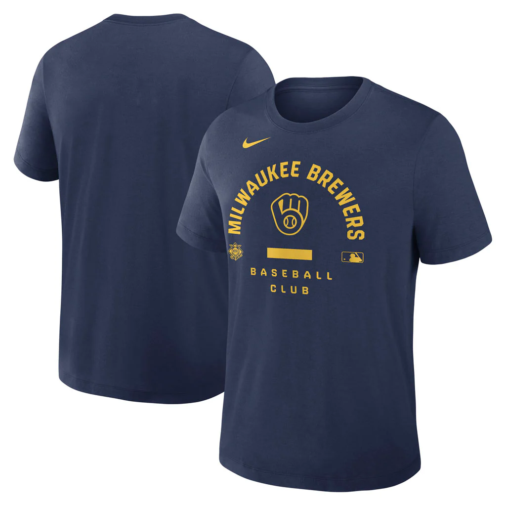 MLB Milwaukee Brewers Nike 2026 Early Work T-Shirt - Navy