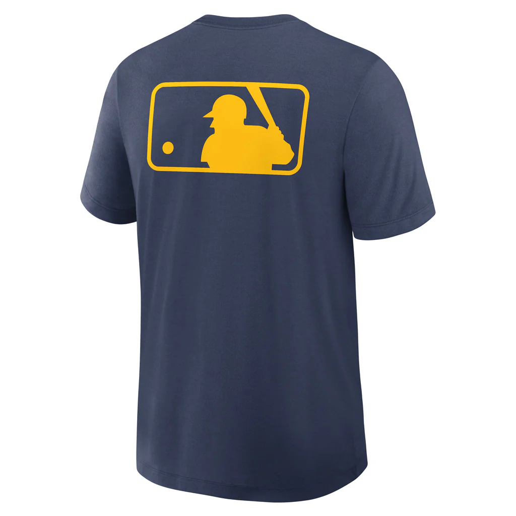 MLB Milwaukee Brewers Nike 2025 Early Work T-Shirt - Navy - Image 3