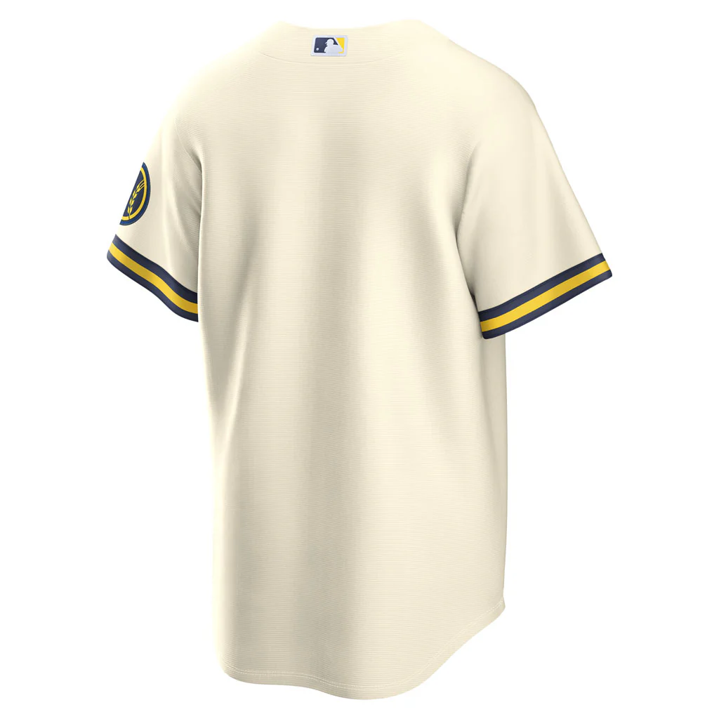 MLB Milwaukee Brewers Nike Home Stadium Jersey - White - Image 3
