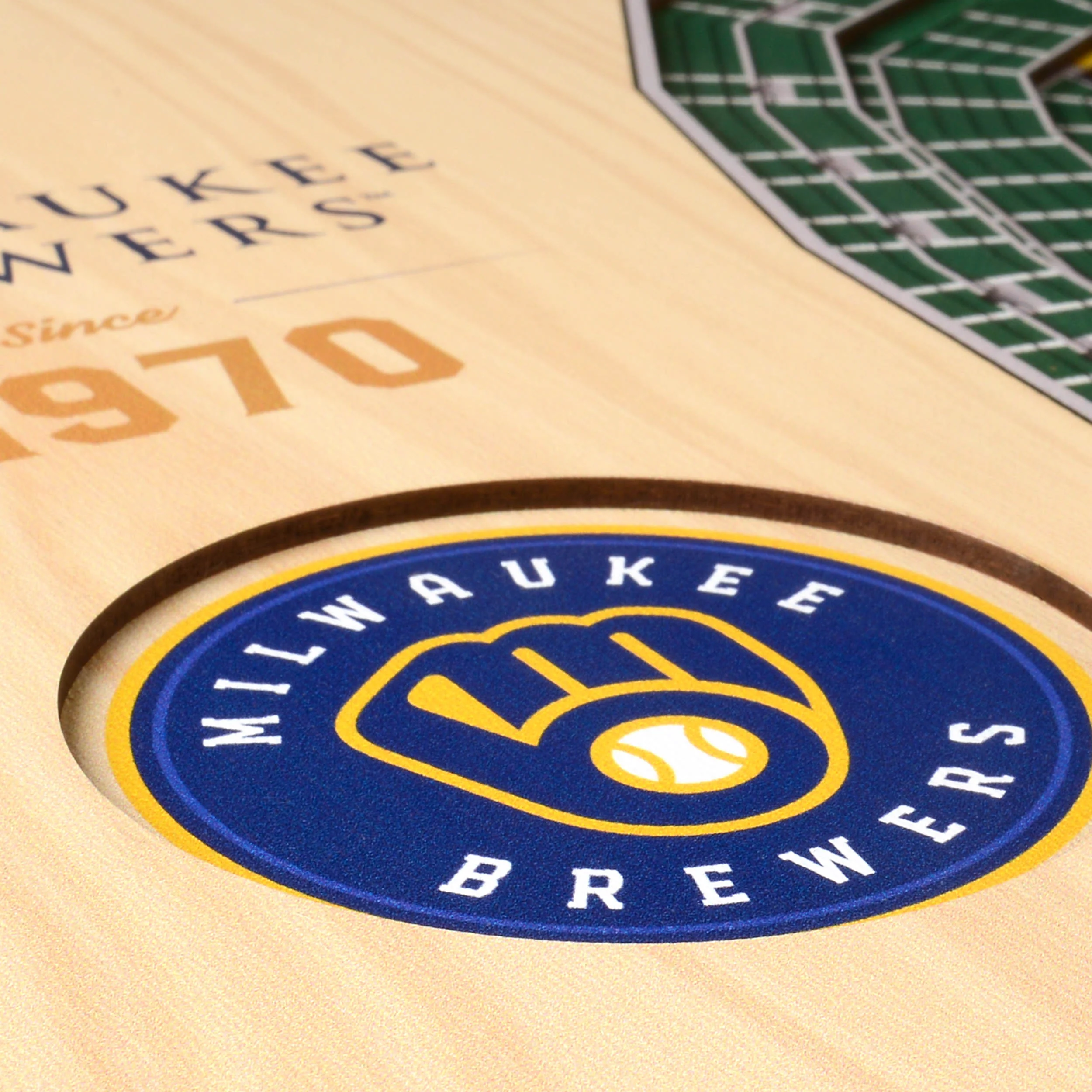 MLB Milwaukee Brewers You the Fan 5-Layer 3D Stadium View Wall Art - Image 4