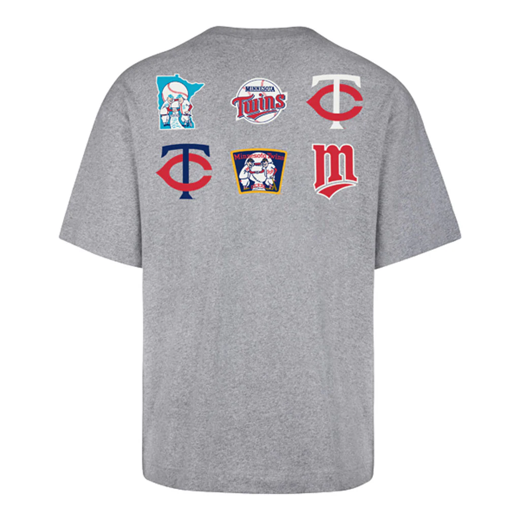 MLB Minnesota Twins '47 History Lock Foundation T-Shirt - Gray - Image 2