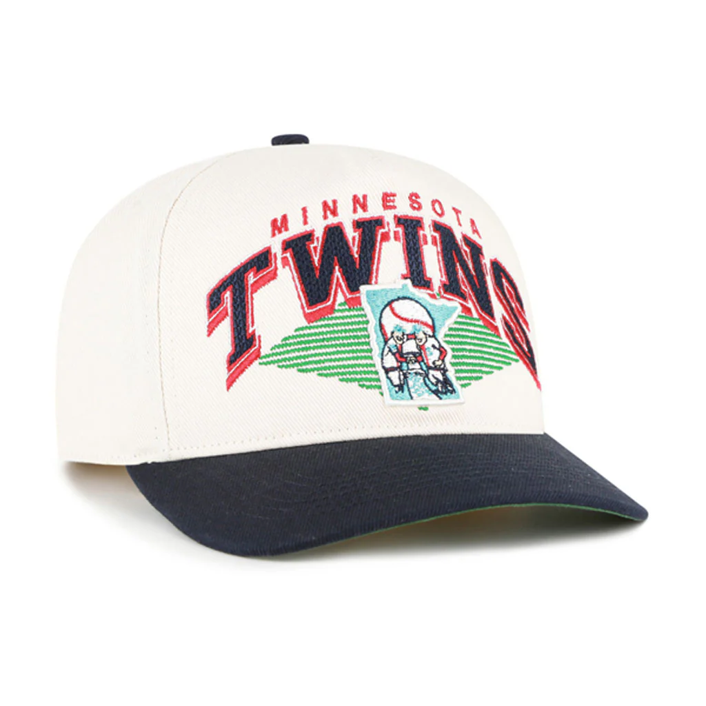 MLB Minnesota Twins '47 Pomona Two-Tone Hitch Adjustable Hat - Cream - Image 2