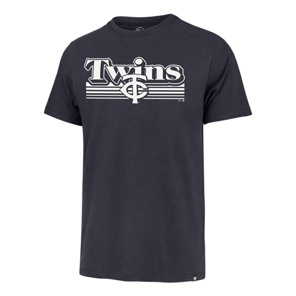 MLB Minnesota Twins '47 Script Fade Franklin T-Shirt - Navy