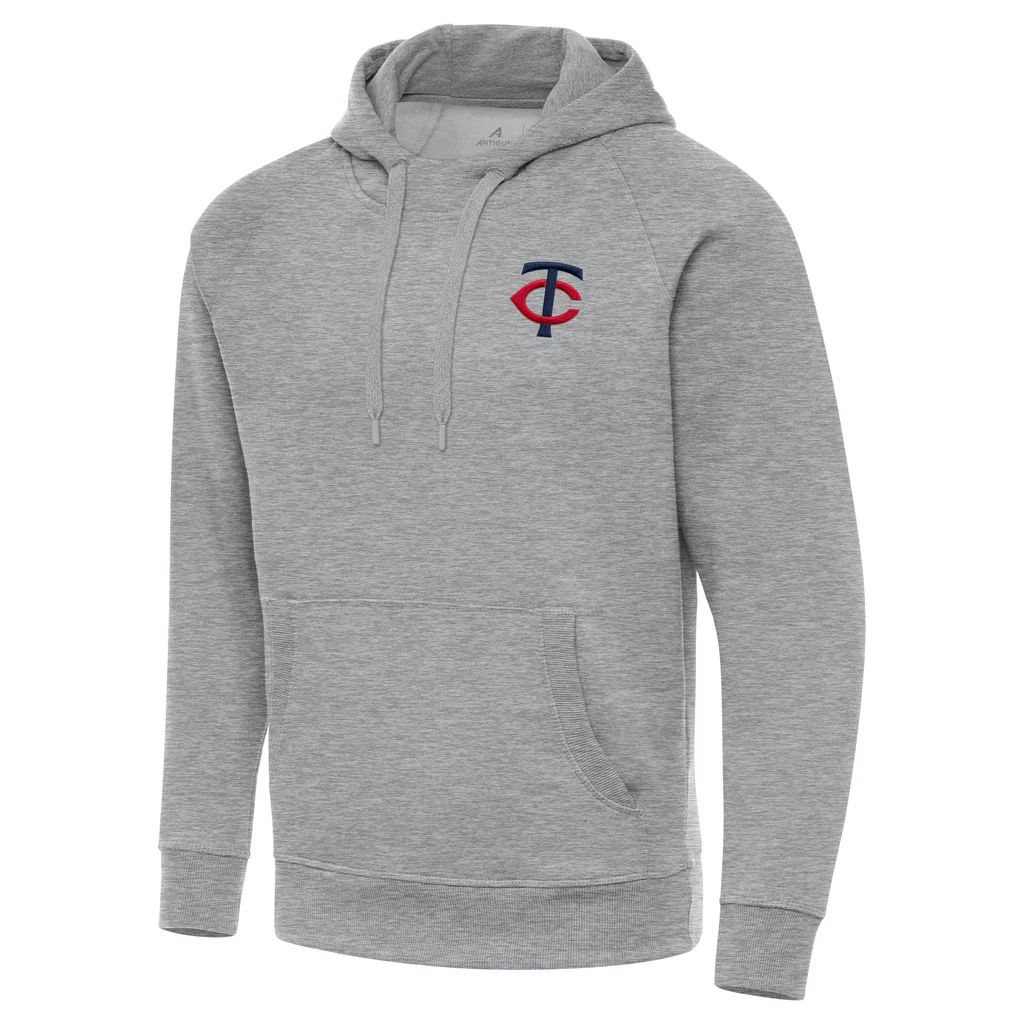 MLB Minnesota Twins Antigua Victory Pullover Hoodie - Heather gray