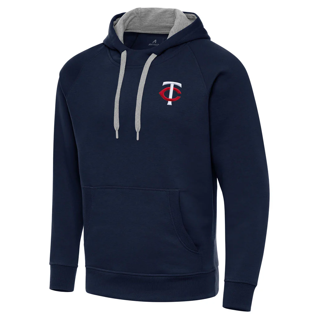 MLB Minnesota Twins Antigua Victory Pullover Hoodie - Navy