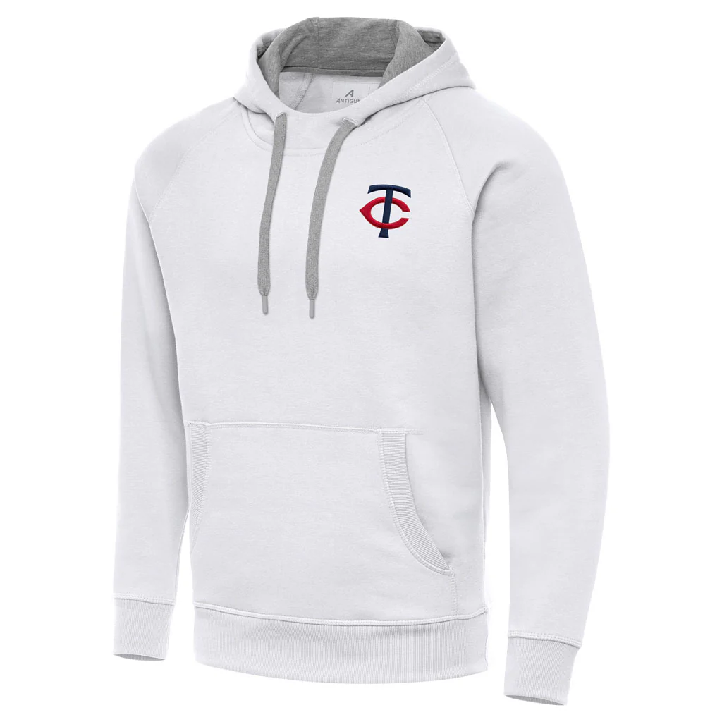 MLB Minnesota Twins Antigua Victory Pullover Hoodie - White