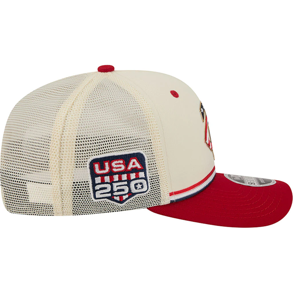 MLB Minnesota Twins New Era 2026 4th of July 9SEVENTY Stretch Snapback Hat - Cream - Image 5