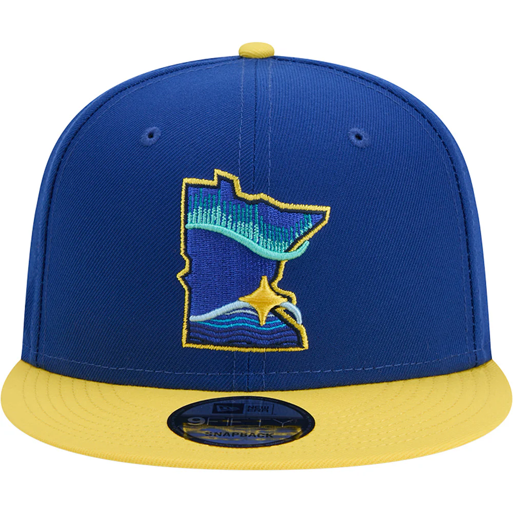 MLB Minnesota Twins New Era City Connect 9FIFTY Snapback Hat - Blue - Image 3