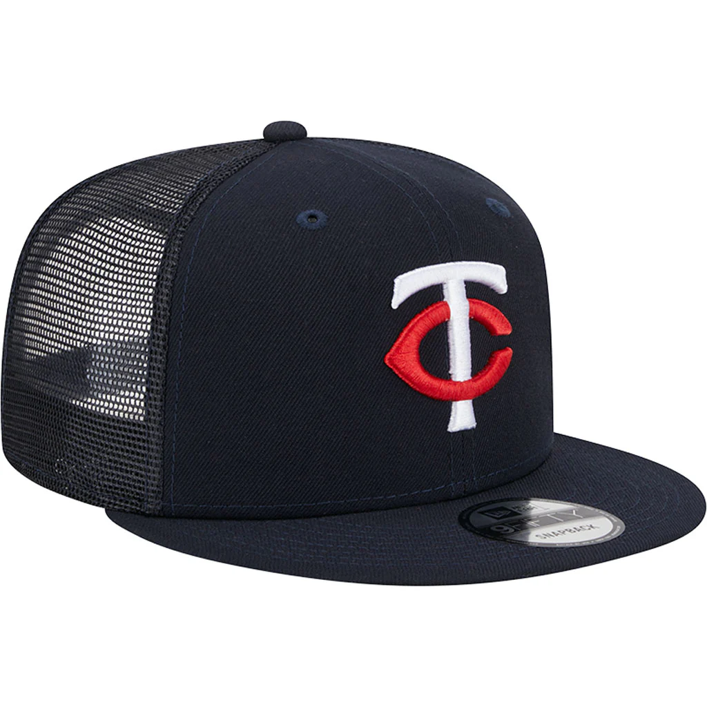 MLB Minnesota Twins New Era OTC Trucker 9FIFTY Snapback Hat - Navy - Image 2