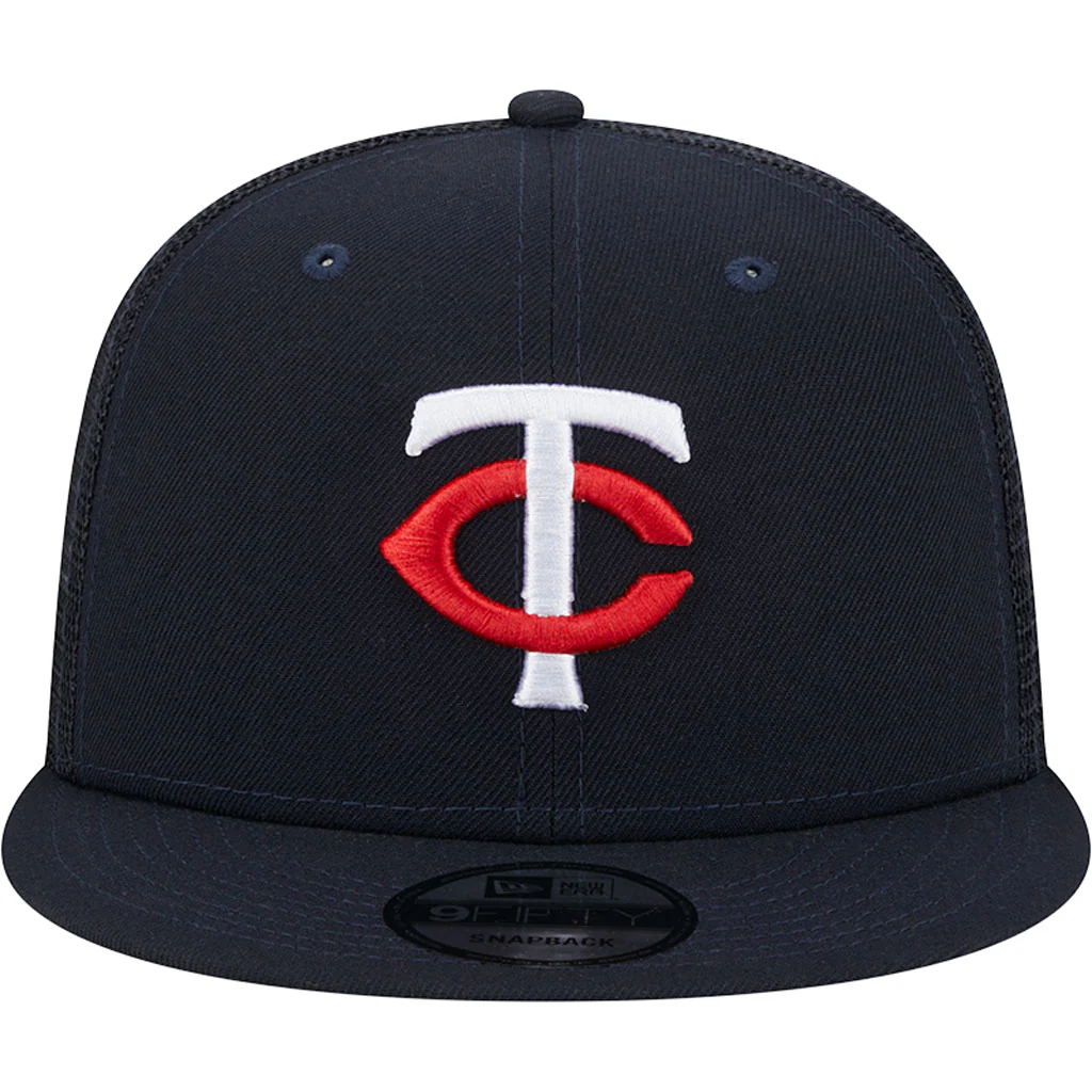 MLB Minnesota Twins New Era OTC Trucker 9FIFTY Snapback Hat - Navy - Image 3