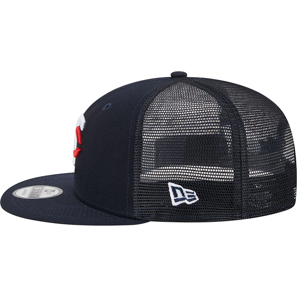 MLB Minnesota Twins New Era OTC Trucker 9FIFTY Snapback Hat - Navy - Image 4