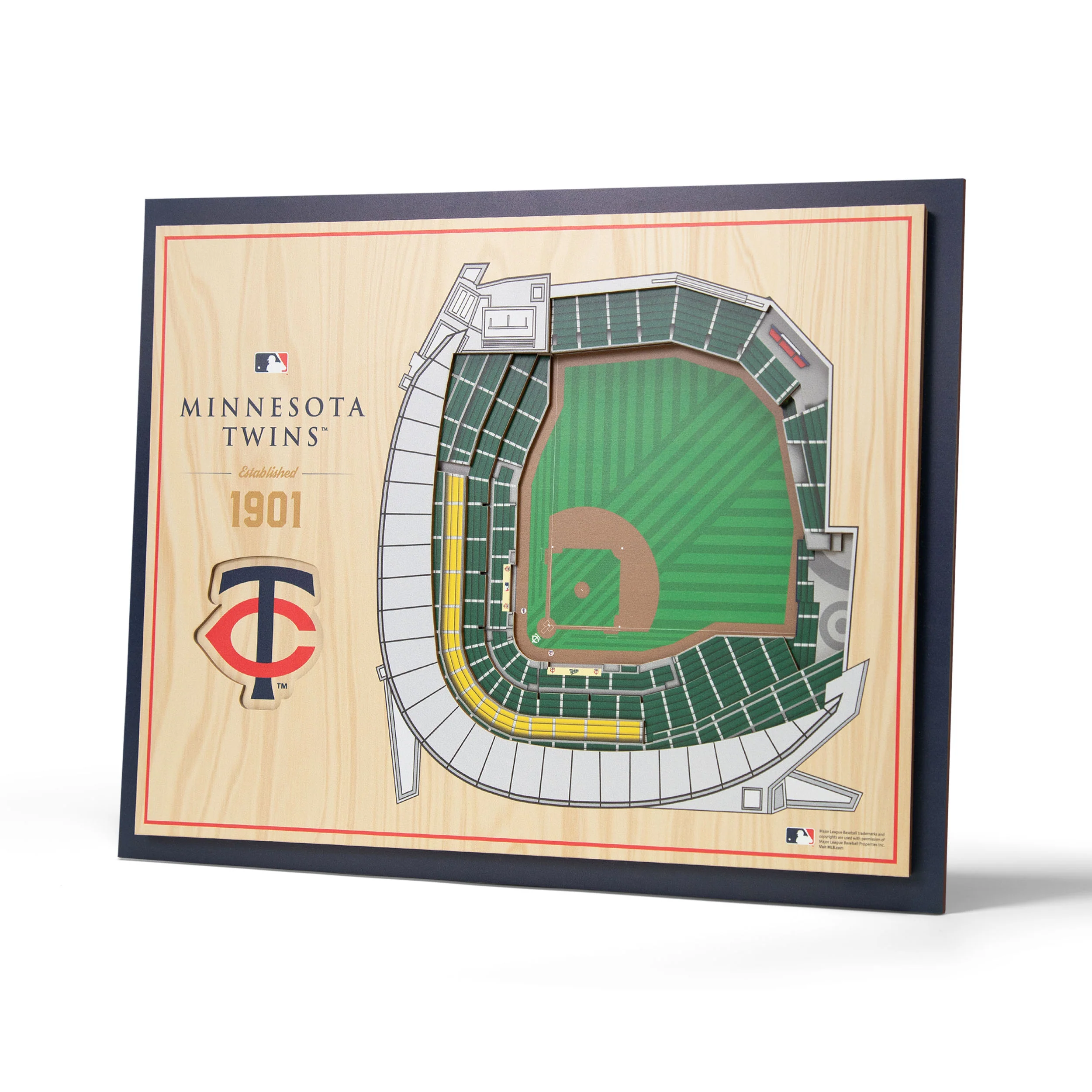 MLB Minnesota Twins You the Fan 5-Layer 3D Stadium View Wall Art