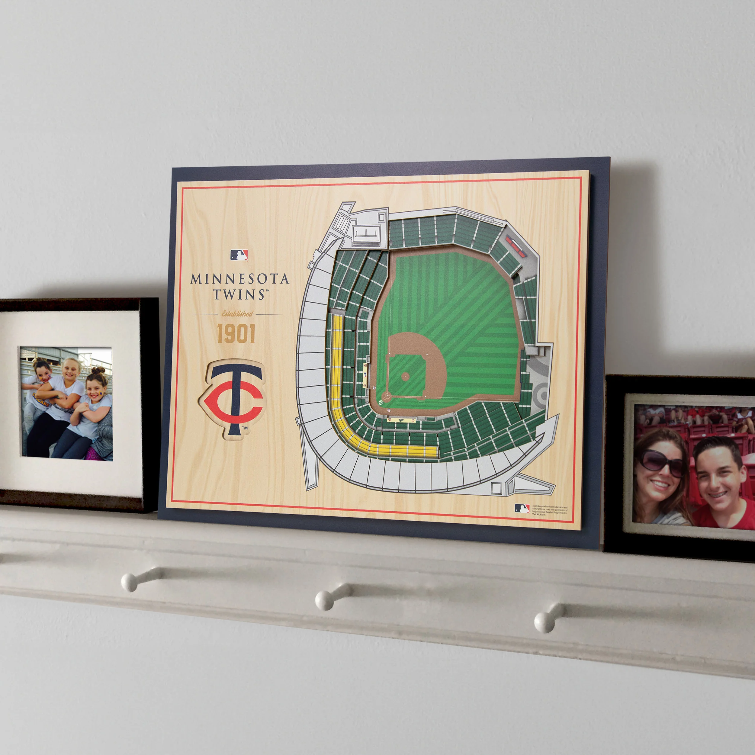 MLB Minnesota Twins You the Fan 5-Layer 3D Stadium View Wall Art - Image 2
