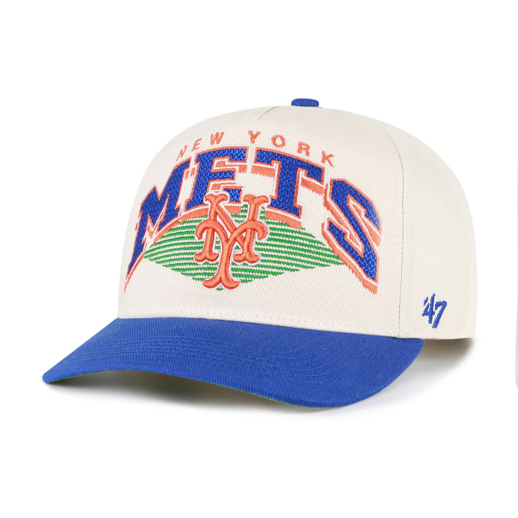 MLB New York Mets '47 Pomona Two-Tone Hitch Adjustable Hat - Cream