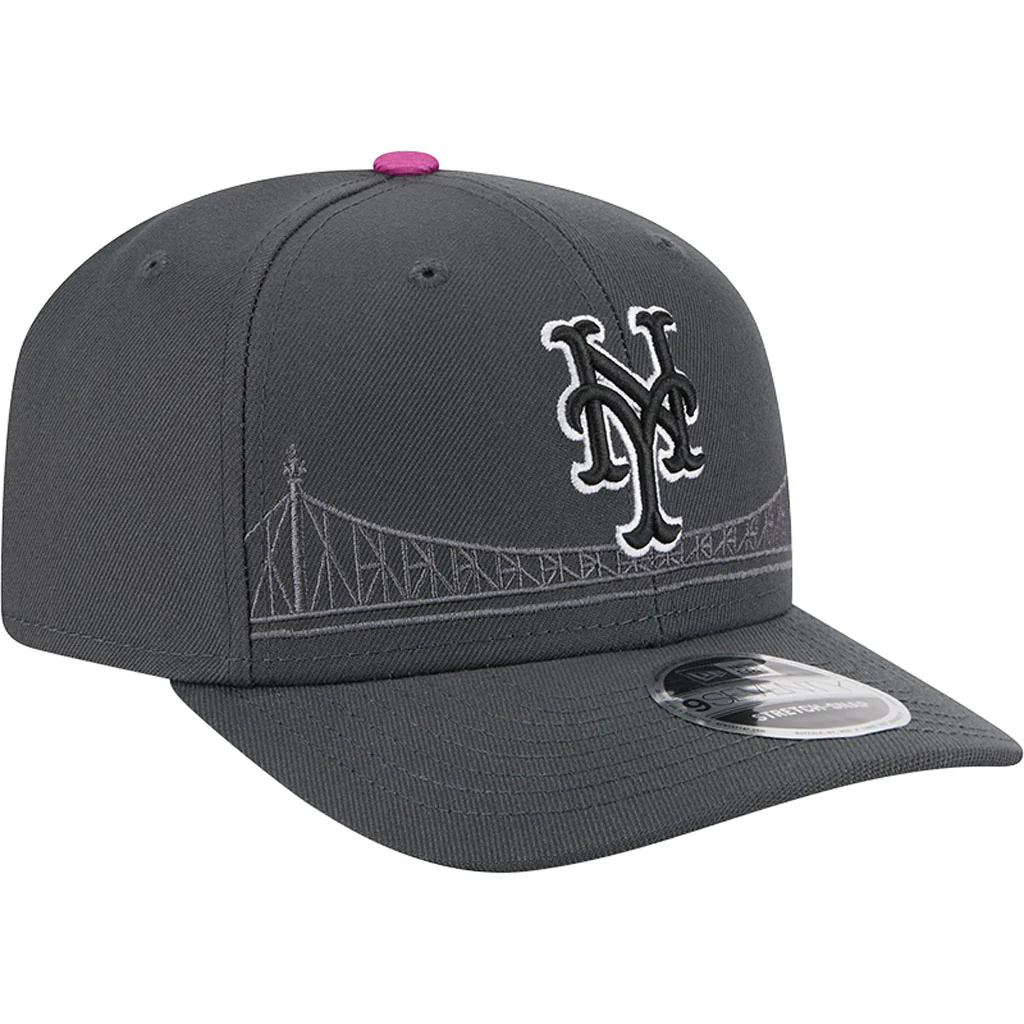 MLB New York Mets New Era 2024 City Connect 9SEVENTY Snapback Hat - Graphite - Image 2