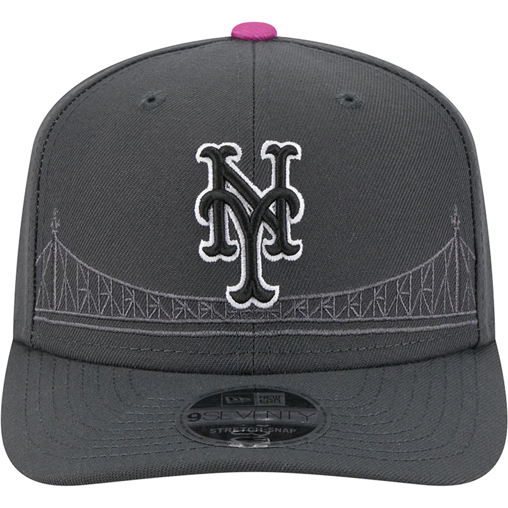 MLB New York Mets New Era 2024 City Connect 9SEVENTY Snapback Hat - Graphite - Image 3