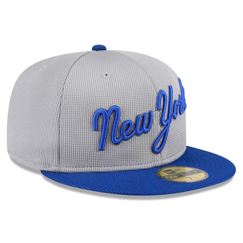 MLB New York Mets New Era 2025 Graphite Batting Practice 59FIFTY Fitted Hat - Graphite - Image 3